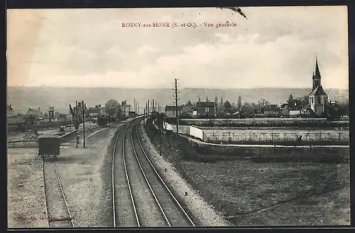 AK Rosny-sur-Seine, Vue générale