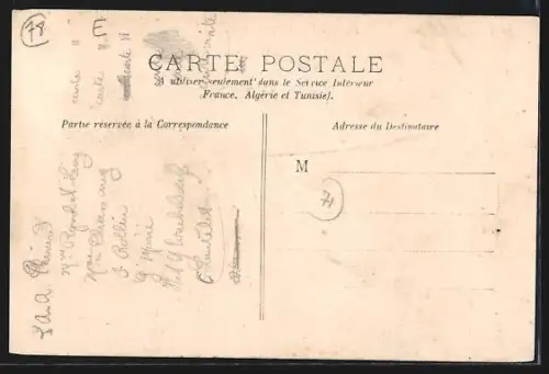 AK Rosny-sur-Seine, Panorama avec voie ferrée et église au fond