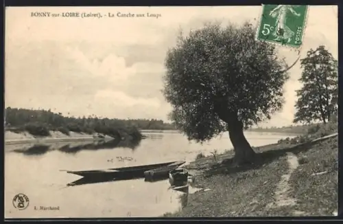 AK Bonny-sur-Loire, Loiret, La Canche aux Loups