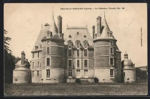 AK Château-Renard /Loiret, Le Château, Facade Est