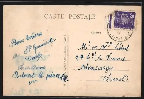 AK Sainte-Geneviève-des-Bois /Loiret, La Croix de la Madeleine