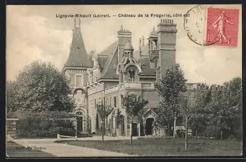 AK Ligny-le-Ribault /Loiret, Château de la Frogerie, côté est
