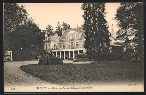 AK Olivet, Bords du Loiret, Château Lafontaine