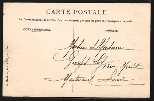 AK Sully-sur-Loire /Loiret, Le Château, Manoir féodal, XIVe siècle