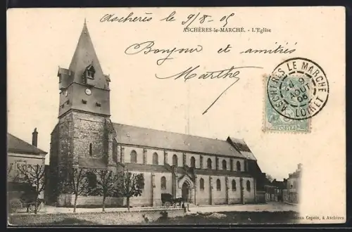 AK Aschères-le-Marché, L`Église