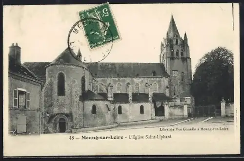 AK Meung-sur-Loire, L`Église Saint-Liphard