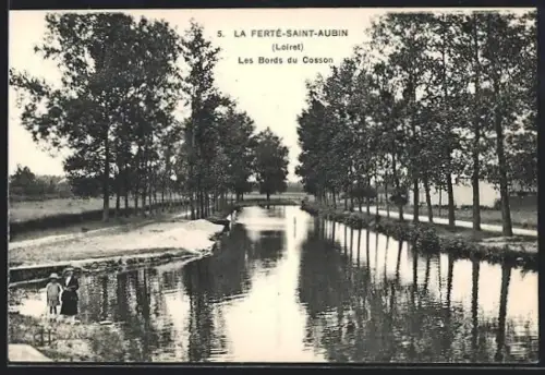 AK La Ferté-Saint-Aubin /Loiret, Les Bords du Cosson