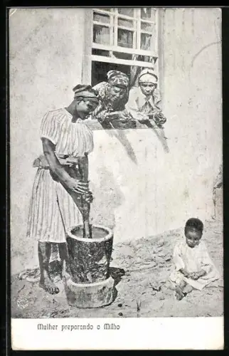 AK Milho, Mulher preparando