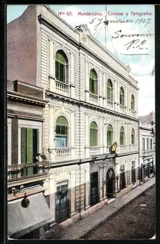 AK Montevideo, Correos y Telegrafos