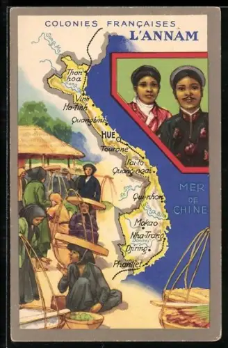 AK Quinhon, Colonies Francaises, L`Annam