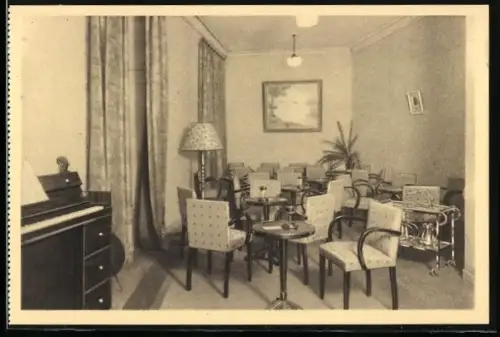 AK Nantes, Soldatenheim II. WK, Innenansicht