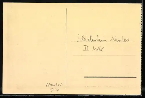 AK Nantes, Soldatenheim II. WK