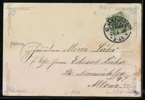 Lithographie Boston, MA, Public Library, Art Museum, Trinity Church