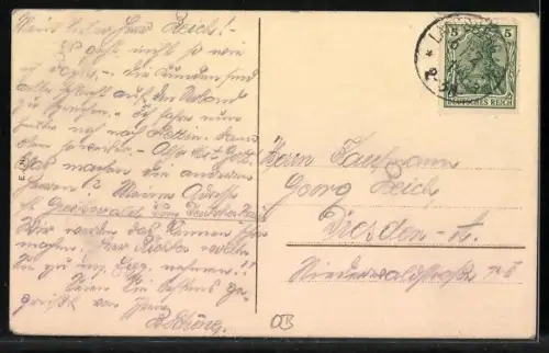 AK Landsberg a. Warthe, St. Marienkirche u. Markt