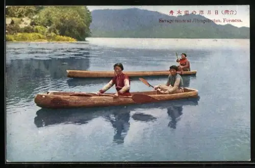 AK Jitsugetsutan /Formosa, Native Canoe