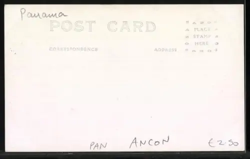 AK Ancon, Thru the Palms, Ancon-Panama Boundry Line