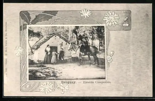 AK Uruguay, Escenas Campestres