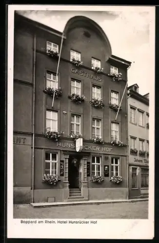AK Boppard am Rhein, Hotel Hunsrücker Hof