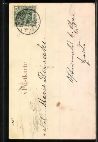 AK Ahlden a. d. Aller, Rothardts Burg, Blätter