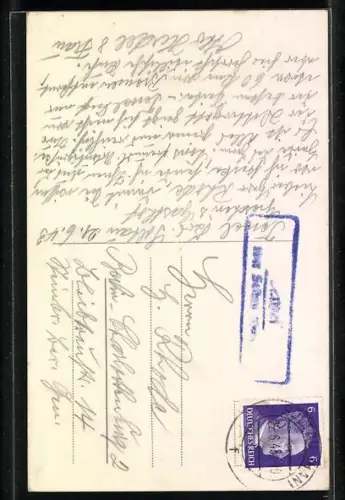 AK Tewel /Lüneb. Heide, Lemmermanns Gasthaus, Kriegerdenkmal, Getreidespeicher