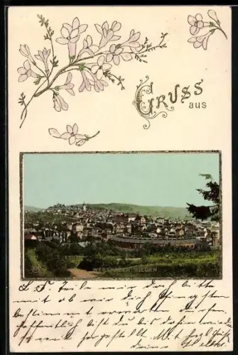 AK Siegen /Westfalen, Ortsansicht aus der Vogelschau