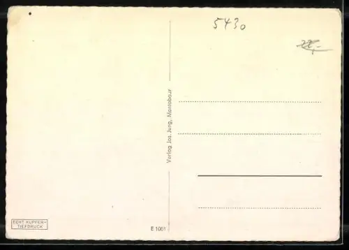 AK Montabaur /Westerwald, Spielmanns Kurhotel Waldesruhe