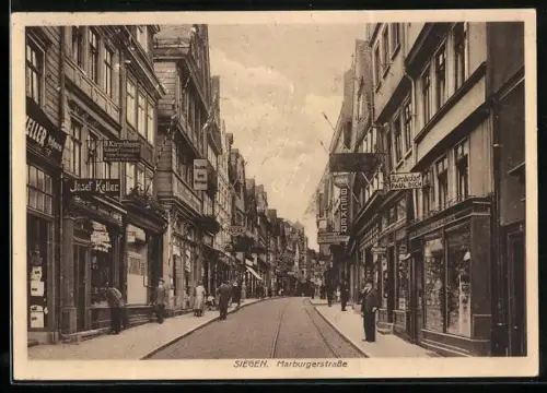 AK Siegen, Geschäfte in der Marburgerstrasse