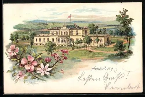 Lithographie Dorfmark, Erholungshaus Achterberg