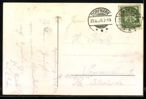 AK Achterberg / Dorfmark, P. Wehrhoff`s Gasthof, Herrenhaus, Kriegerdenkmal