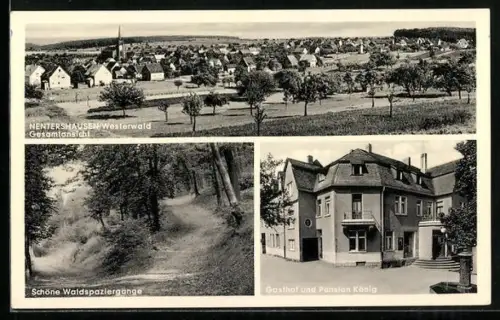 AK Nentershausen /Westerwald, Gasthof und Pension König