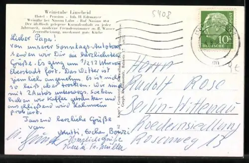 AK Weinähr b. Nassau, Weinstube Linscheid