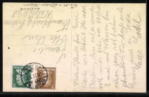 Foto-AK Göhren /Rügen, Kurplatz mit Passanten