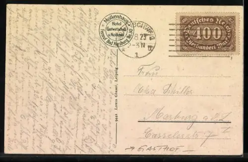 AK Bad Harzburg, Gasthof Molkenhaus mit Strassenpartie