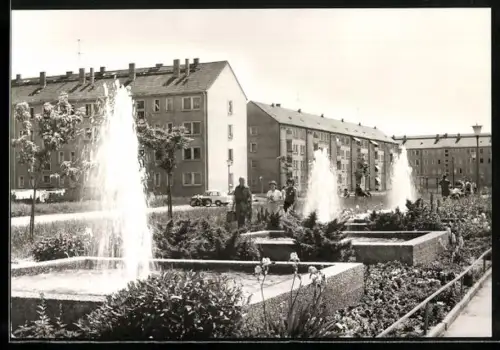 AK Riesa / Elbe, Neubauten an der Greifswalder Strasse