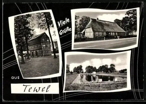 AK Tewel, Freibad und Fachwerkhäuser