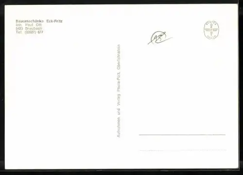 AK Braubach, Bauernschänke Eck-Fritz, Inh. Paul Ott