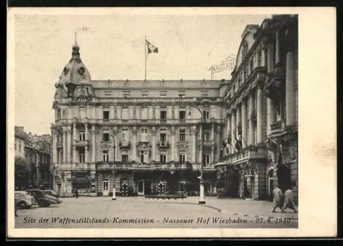 AK Wiesbaden, Hotel Nassauer Hof, Sitz der Waffenstillstands-Kommission, 