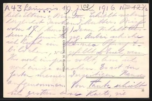 AK Charleville, Strassenpartie im Ort