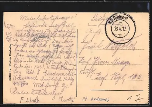 AK Charleville, rue Thiers et Grand` Rue