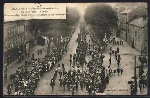 AK Charleville, Fête des Sapeurs-Pompiers 1910