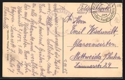 AK Mézieres, Place de la République, Boulevard des Deux Villes