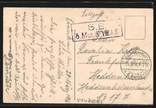 AK Vouziers, Marktplatz