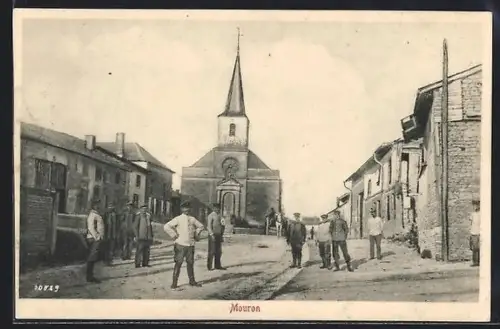 AK Mouron, Une vue avec l`église
