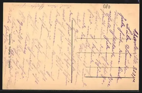 AK Charleville, Cours d`Orleans, la Revue du 14 Juillet