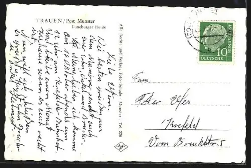 AK Trauen /Lüneburger Heide, Baracken und Kapelle