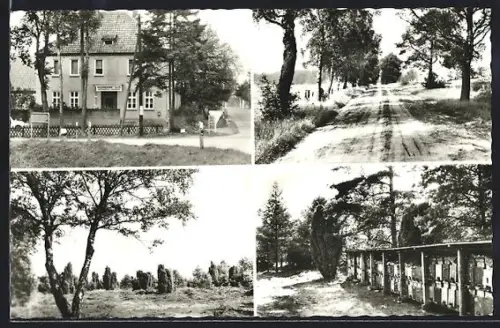 AK Töpingen über Soltau, Gasthaus Hermannseck, Bes. E. Franke