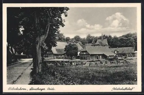 AK Stübeckshorn, Strassenpartie mit Wirtschaftshof