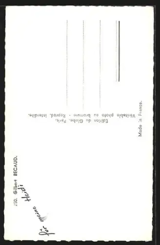 AK Musiker Gilbert Becaud