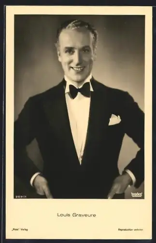 AK Schauspieler Louis Graveure im Frack