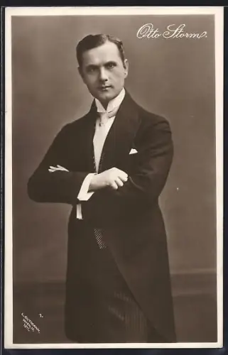 AK Schauspieler Otto Storm im Smoking